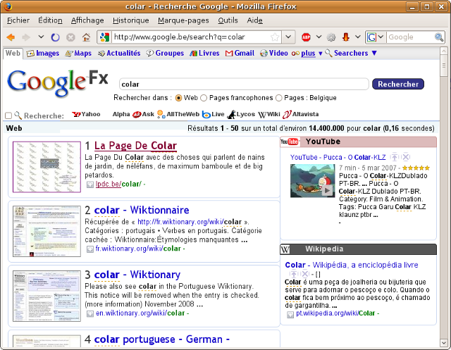 Capture Google Fx redimensionnée